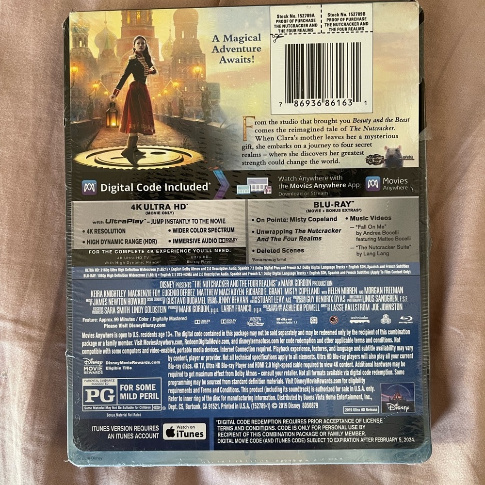 The Nutcracker and The Four Realms Steelbook 4K and Blu-Ray - Picture 2 of 4